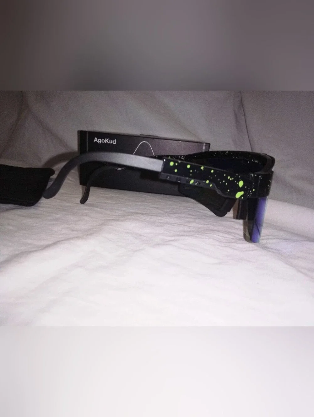New Agokud Cycling Running Outdoors Sunglasses Adjustable Arms Rainbow Lens